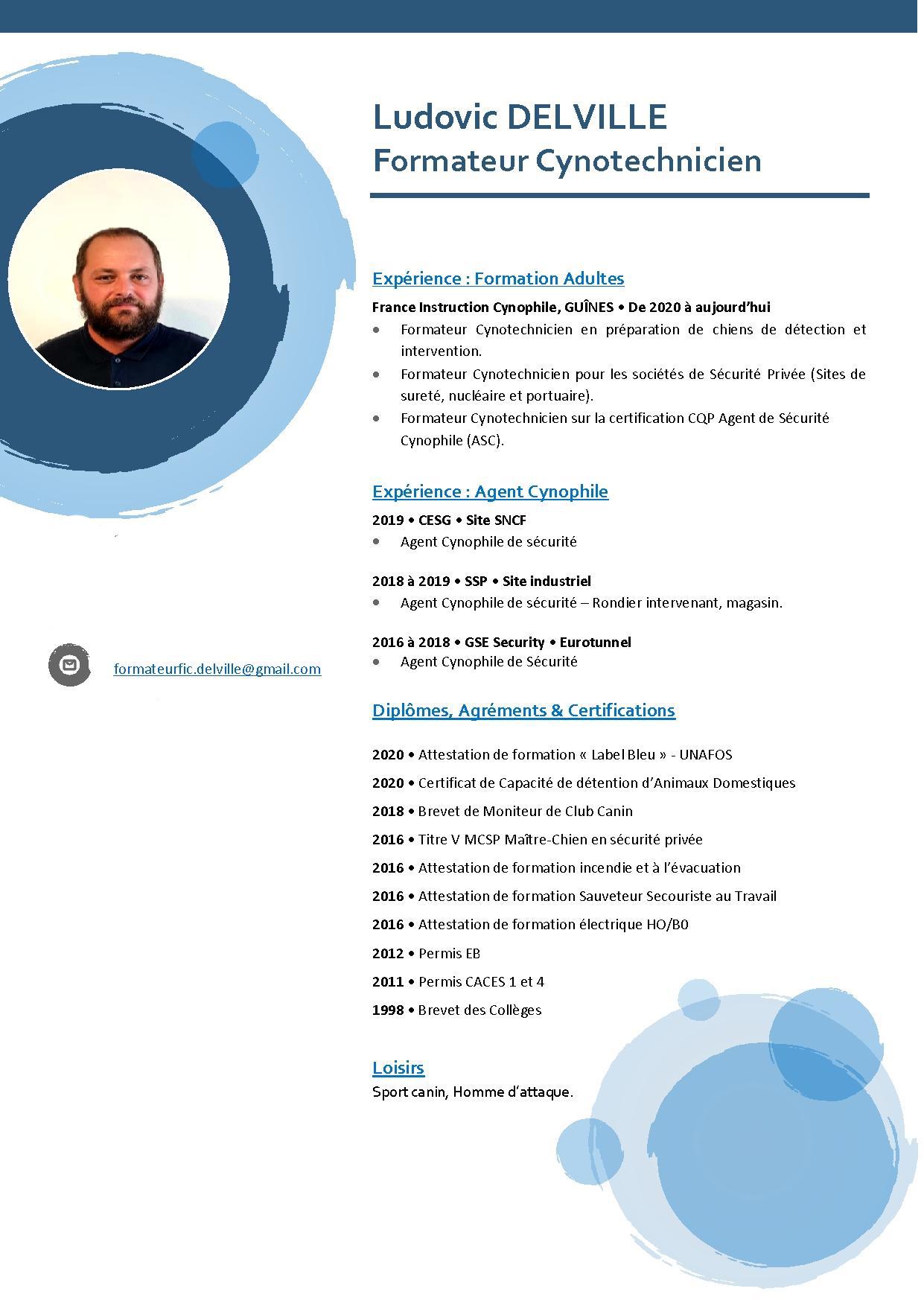 Ludovic delville - France Instruction Cynophile